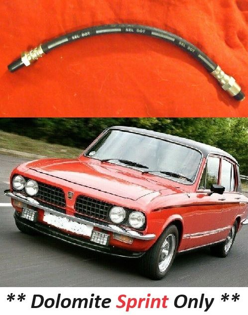 REAR BRAKE HOSE x1 (Dolomite Sprint) (2.0 Litre, 16v) (1972- 80)